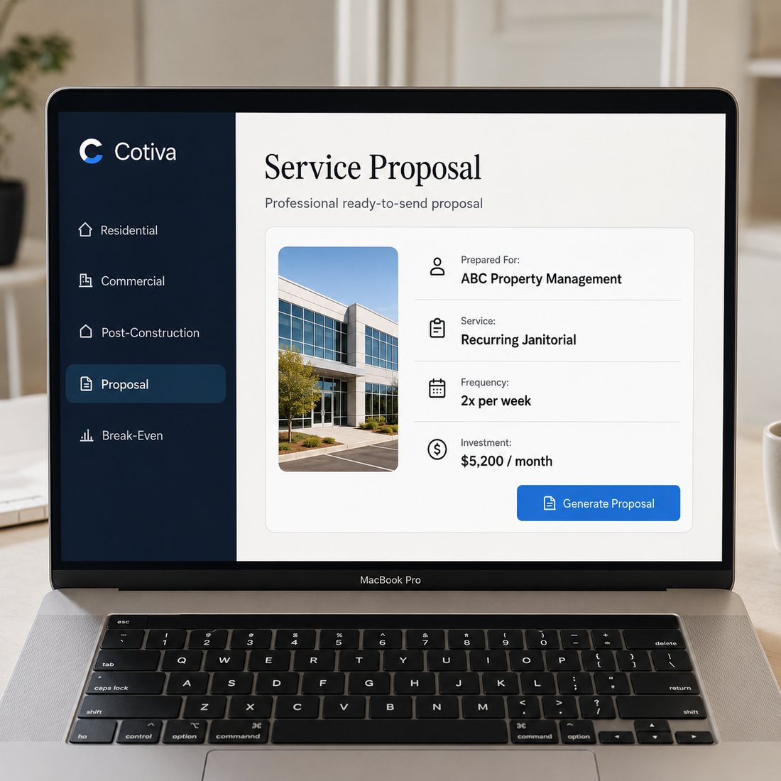 Cotiva proposal generator